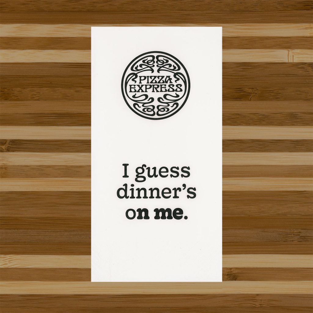 Personalised napkin